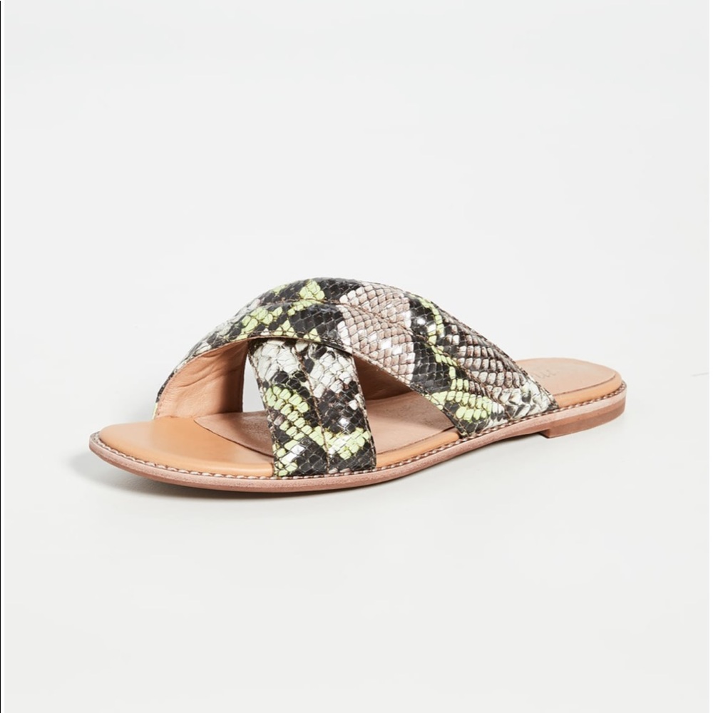 New Madewell puffy strap sandals size 9